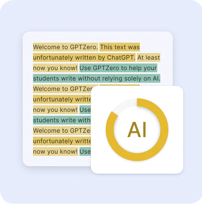 GPTZero website preview
