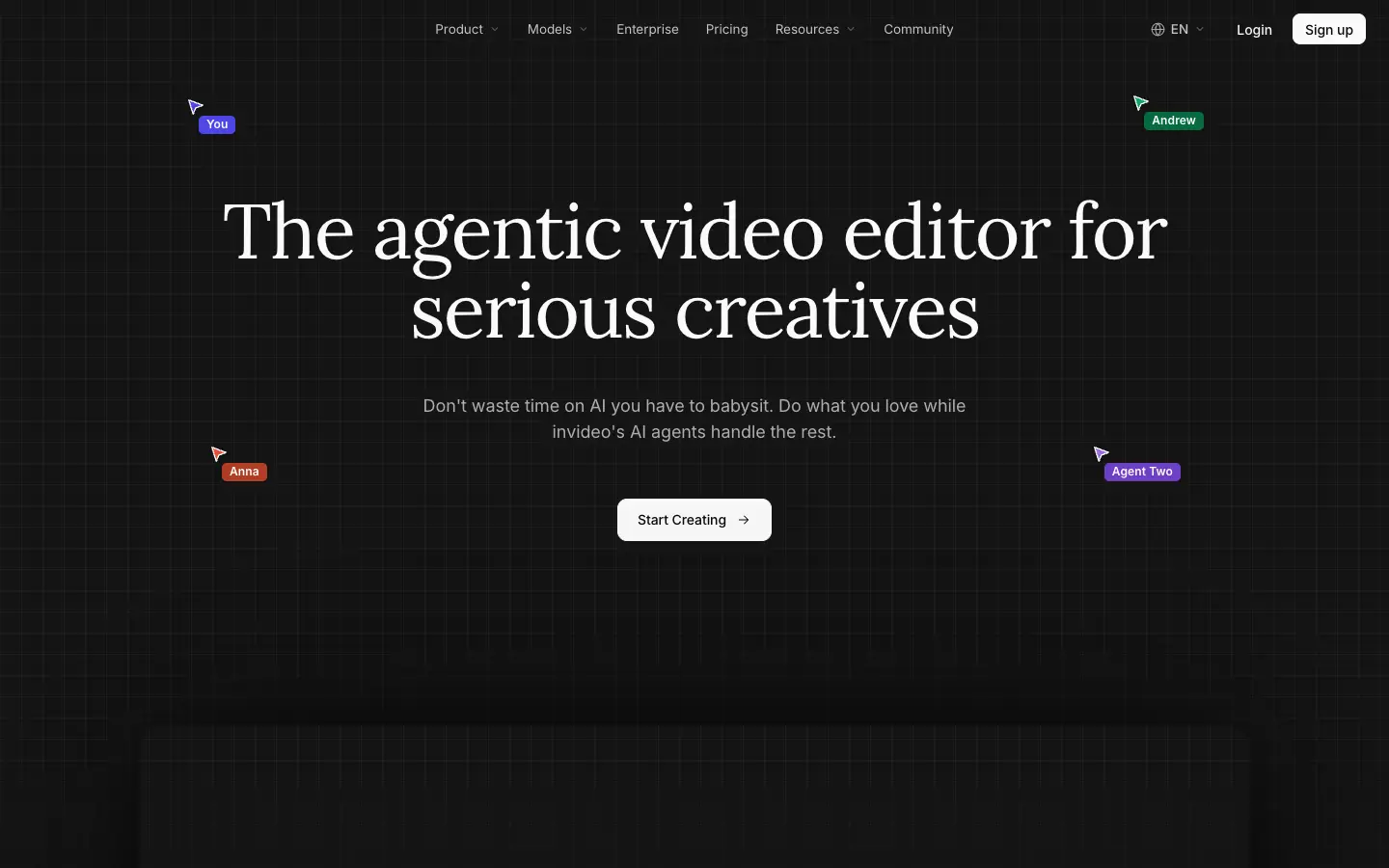 invideo website preview