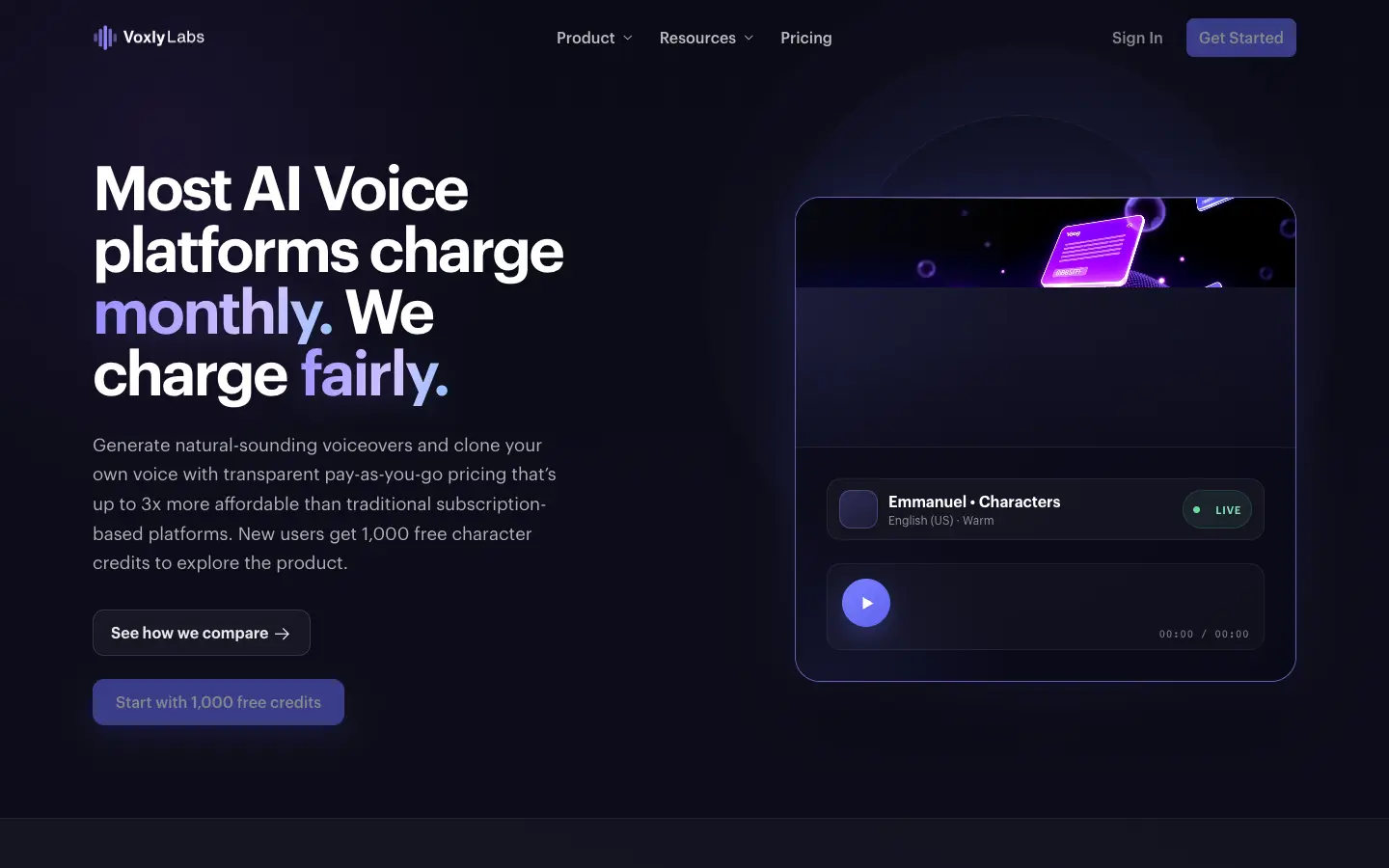 Voxly Labs website preview