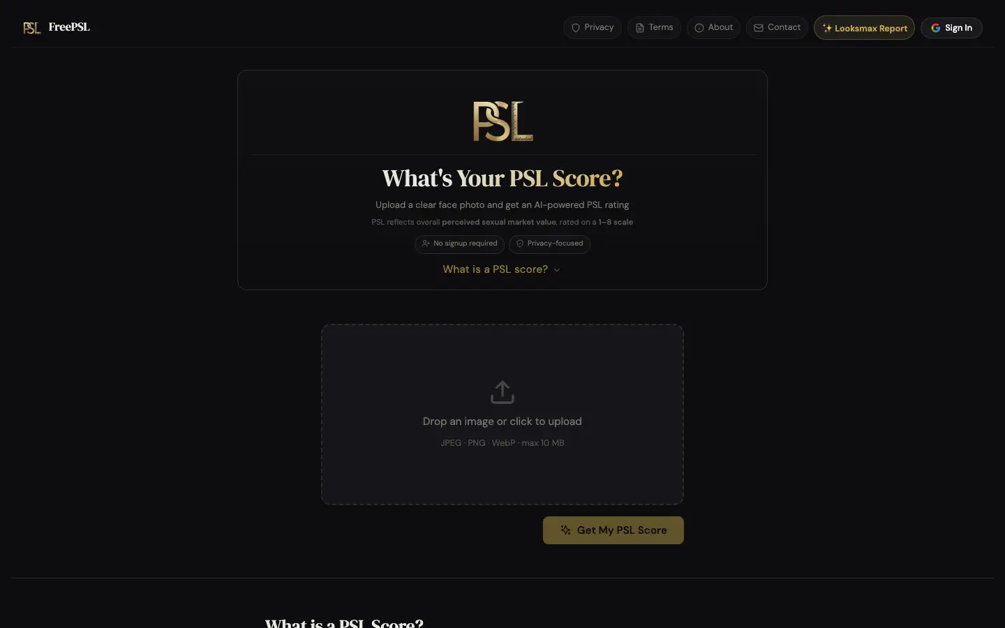 FreePSL website preview