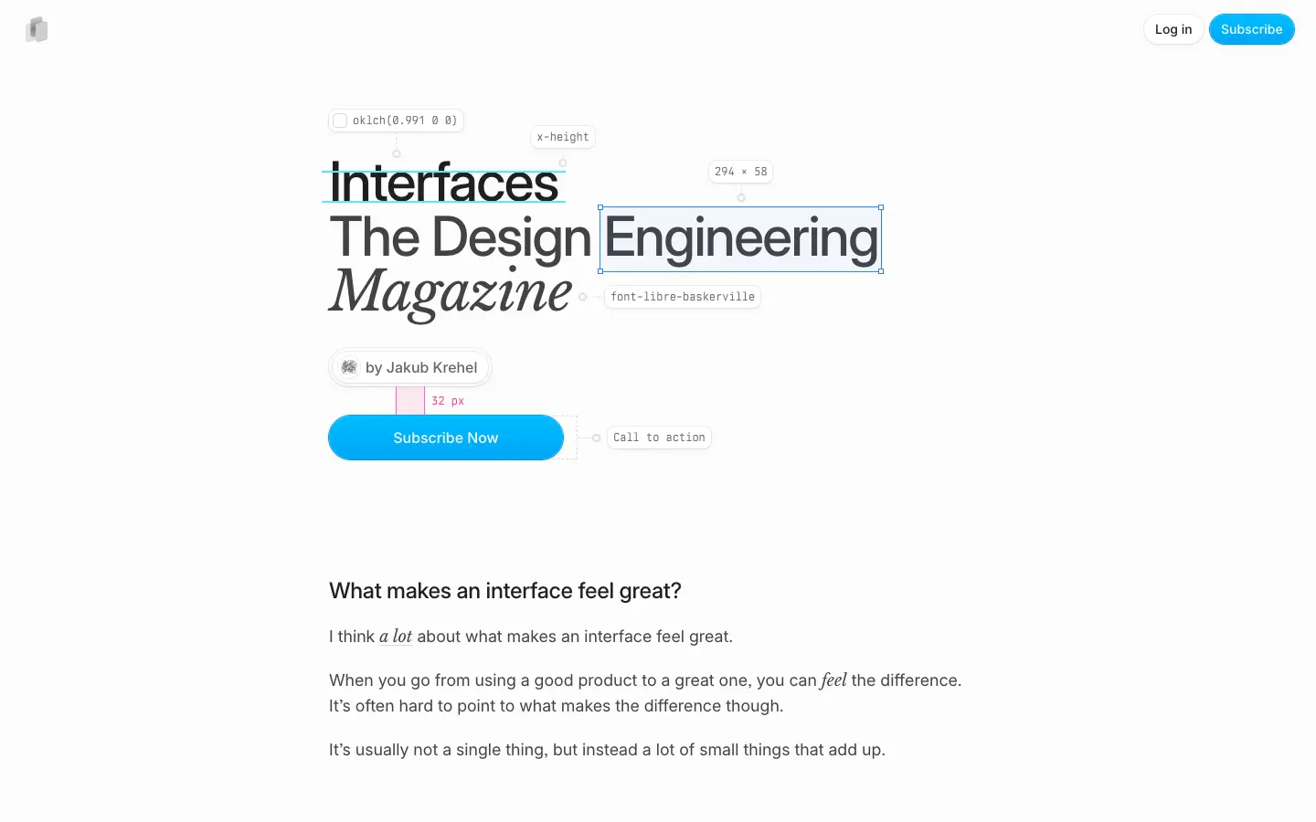 Interfaces › Design Engineering Magazine website preview