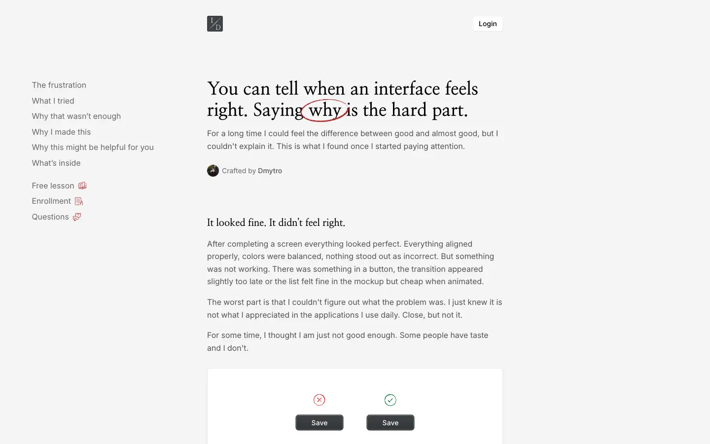 Invisible Details website preview