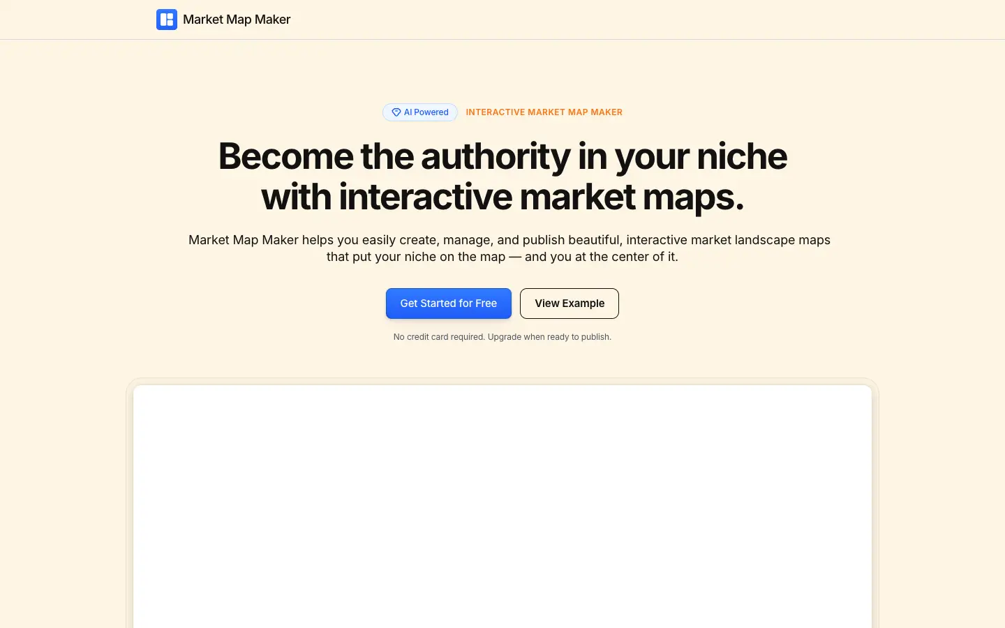 Market Map Maker website preview
