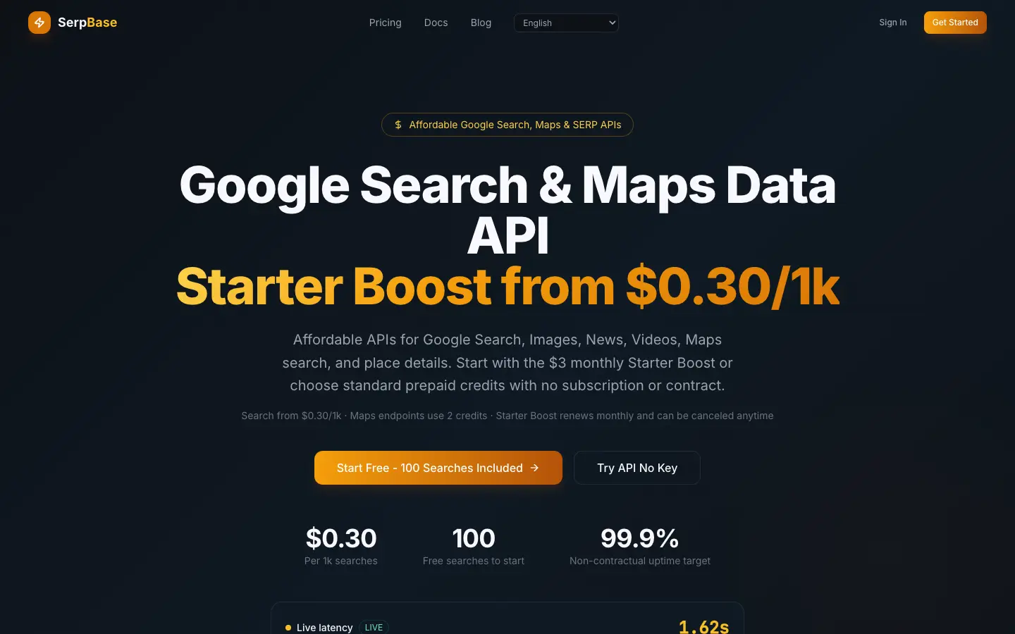 SerpBase website preview