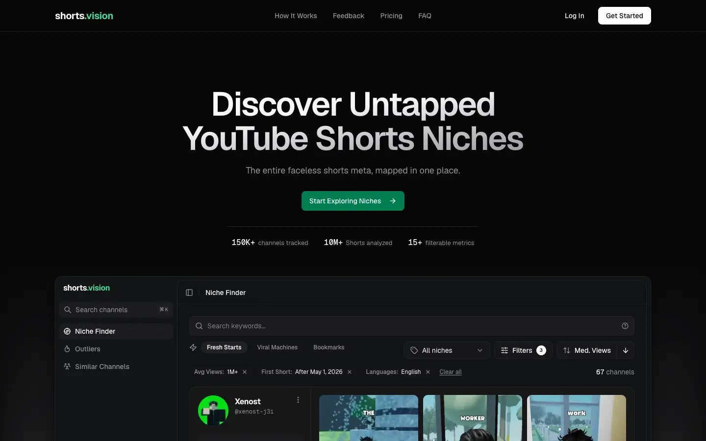shorts.vision website preview