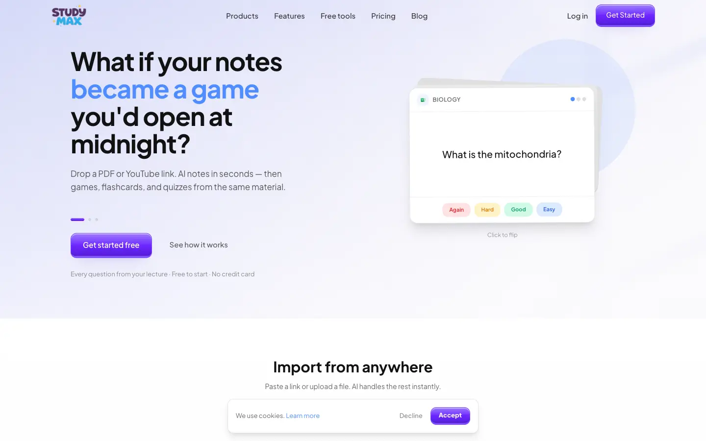StudyMax website preview